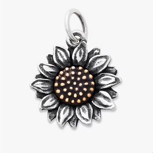 James Avery Wild Sunflower Charm and Necklace